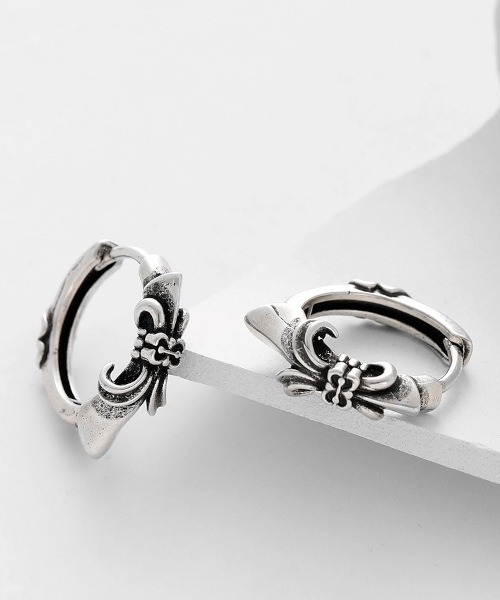 Bz》イカリクロスモチーフリングペアピアス ユニセックス(MA/EKW147