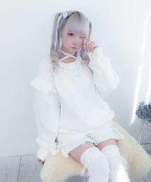 Whinny（ホワイニー）の「Whinny/【2026春新作♪】さわやかフレッシュりぼんちゃん☆（Tシャツ/カットソー）」