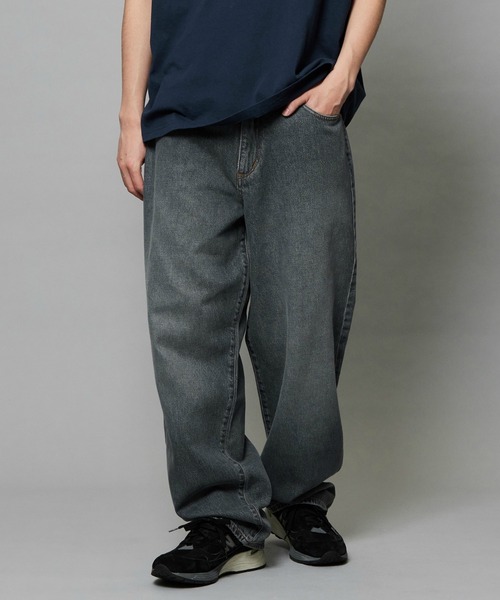 EDWIN(エドウィン)の「EDWIN エドウィン ワイド バギージーンズ デニムパンツ(デニムパンツ・メンズ・ブラック系その他/ブルー系その他2/ライトインディゴブルー/ブルー系その他・28/29/30/31/32)」の1枚目の写真