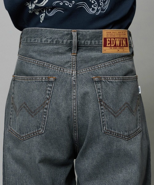 EDWIN(エドウィン)の「EDWIN エドウィン ワイド バギージーンズ デニムパンツ(デニムパンツ・メンズ・ブラック系その他/ブルー系その他2/ライトインディゴブルー/ブルー系その他・28/29/30/31/32)」の22枚目の写真