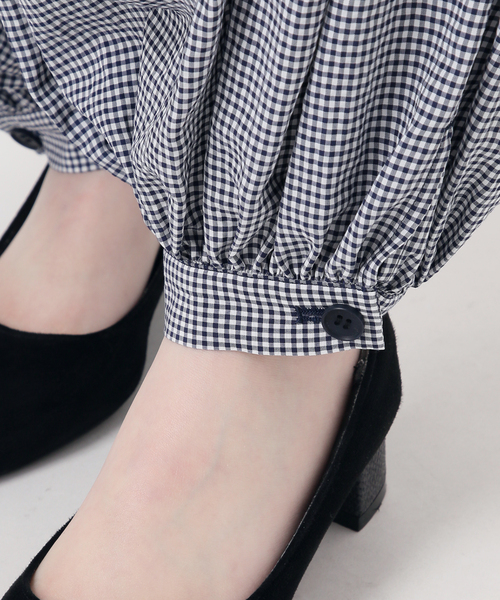 IENA LA BOUCLE(イエナラブークル)の「IENA LA BOUCLE ギンガムチェックバルーンレッグパンツ(その他パンツ・レディース・ダークブルー・38/36)」の22枚目の写真
