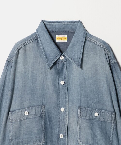 PAYDAY（ペイデイ）の「【別注】＜PAYDAY for 6＞SHEER DENIM SHIRT/シャツ（シャツ/ブラウス・レディース・ライトブルー/ロイヤルブルー・FREE）」の9枚目の写真