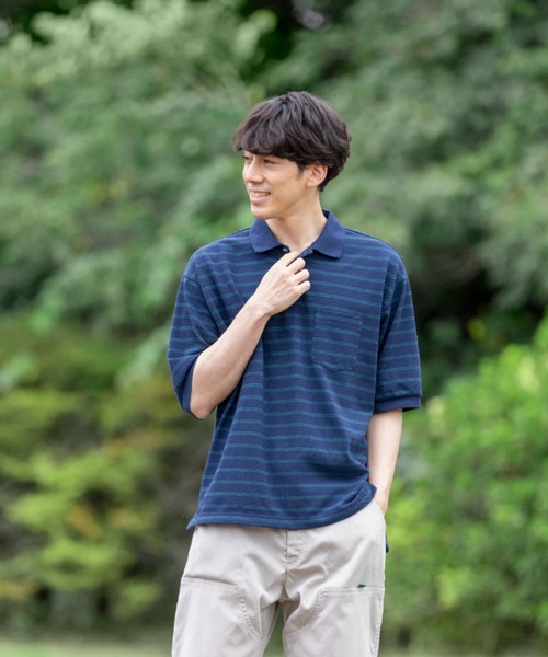 L.L.Bean(エルエルビーン)の「【JAPAN EDITION】トロイ・ショートスリーブ・ポロシャツ(ポロシャツ・メンズ・ブラウン系その他/グレー系その他/ホワイト×グリーン/レッド系その他/ブルー系その他・X-LARGE/LARGE/MEDIUM/SMALL)」の12枚目の写真