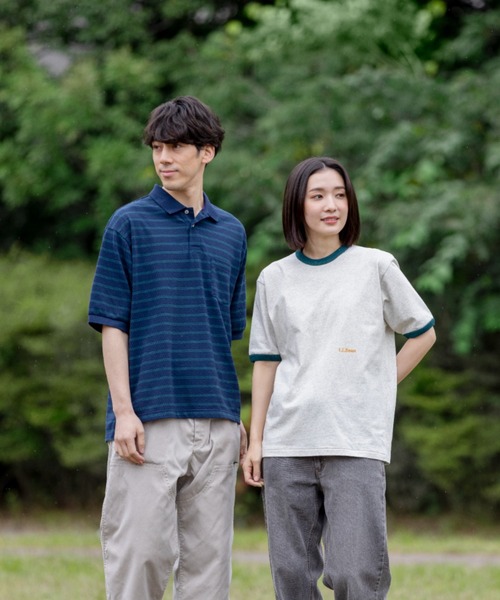 L.L.Bean(エルエルビーン)の「【JAPAN EDITION】トロイ・ショートスリーブ・ポロシャツ(ポロシャツ・メンズ・ブラウン系その他/グレー系その他/ホワイト×グリーン/レッド系その他/ブルー系その他・X-LARGE/LARGE/MEDIUM/SMALL)」の14枚目の写真