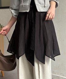 シアーストライプラップスカート