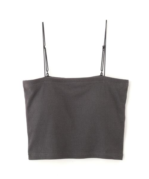 FREE'S MART（フリーズマート）の「[接触冷感][UV加工]カップ付きショート丈キャミソール（キャミソール・レディース・グレー系その他/ブラック/ホワイト・FREE）」の11枚目の写真