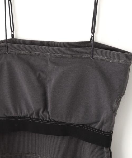 FREE'S MART（フリーズマート）の「[接触冷感][UV加工]カップ付きショート丈キャミソール（キャミソール・レディース・グレー系その他/ブラック/ホワイト・FREE）」の15枚目の写真