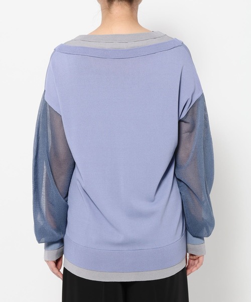 HARE（ハレ）の「2WAYレイヤーBIGカーディガン(HARE)（カーディガン/ボレロ・レディース・ブラック/ブルー・FREE）」の20枚目の写真