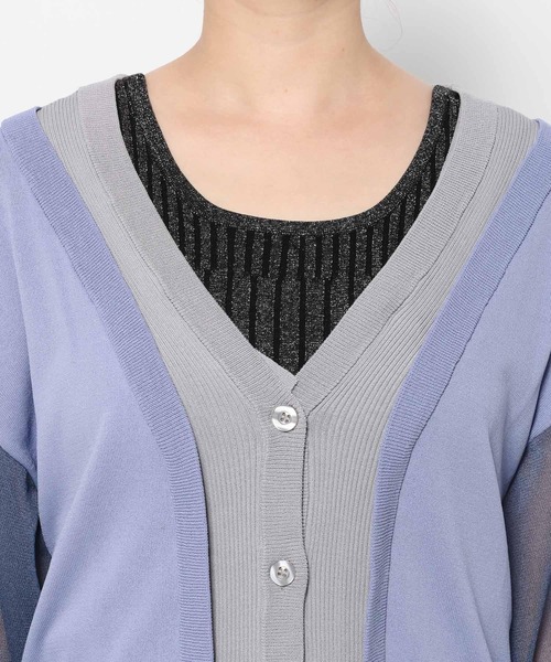 HARE（ハレ）の「2WAYレイヤーBIGカーディガン(HARE)（カーディガン/ボレロ・レディース・ブラック/ブルー・FREE）」の21枚目の写真
