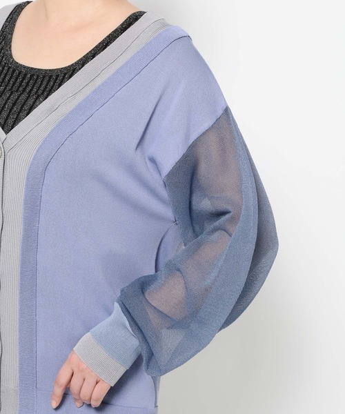 HARE（ハレ）の「2WAYレイヤーBIGカーディガン(HARE)（カーディガン/ボレロ・レディース・ブラック/ブルー・FREE）」の22枚目の写真