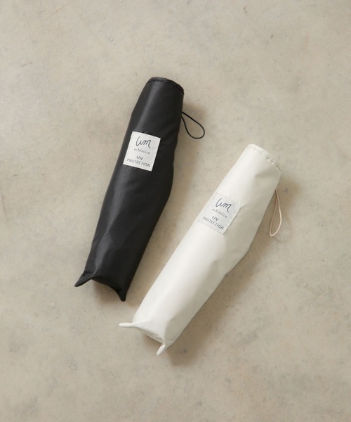 COLONY 2139（コロニートゥーワンスリーナイン）の「軽量ミニ カーボン 折り畳み傘（折りたたみ傘・レディース・ブラック/アイボリー・FREE）」の3枚目の写真