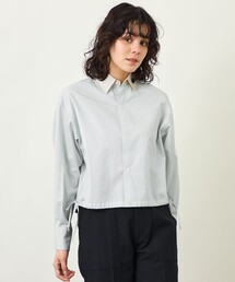 GREY LABEL サイドリボンクロップドシャツ