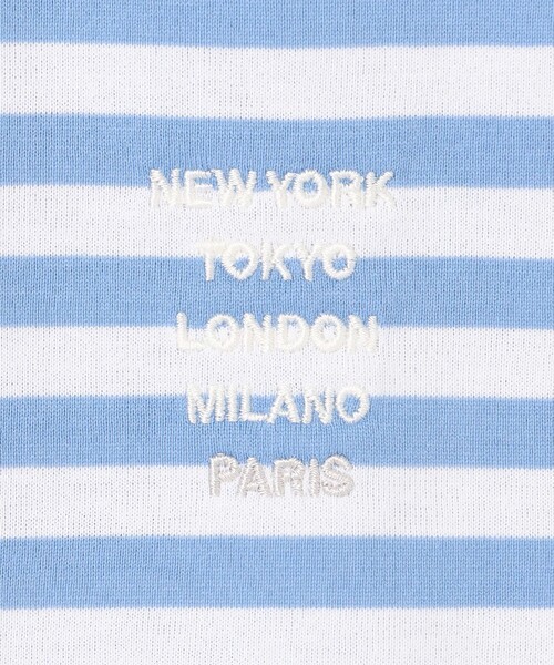 ICB(アイシービー)の「【30th ANNIVERSARY】 PARIS ボーダーTシャツ(Tシャツ/カットソー・レディース・ブラック系1/サックスブルー系1/ライトグレー系1・X-SMALL/SMALL/MEDIUM)」の13枚目の写真