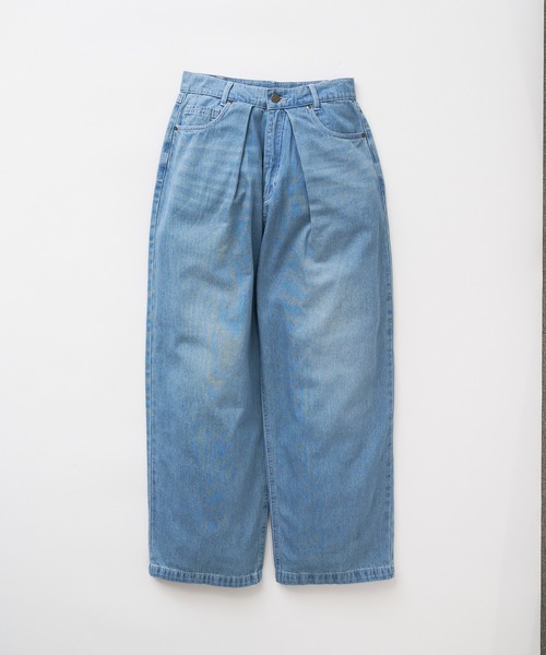 Eddie Bauer(エディーバウアー)の「フロントタック ワイドデニムパンツ(デニムパンツ・レディース・ライトブルー/ブルー/インディゴブルー・M/L/XL/S)」の11枚目の写真