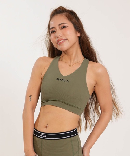 RVCA(ルーカ)の「RVCA/ルーカ ブラトップ タンクトップ スポーツブラ 水陸両用 セットアップ対応 BACK JQ BRA BG043871 UT(タンクトップ・レディース・ミント/カーキブラウン/ブラック・M/S)」の1枚目の写真