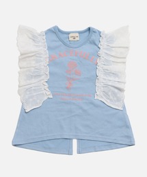 JAM & LINK | 肩レース プリント チュニック(Tシャツ/カットソー)