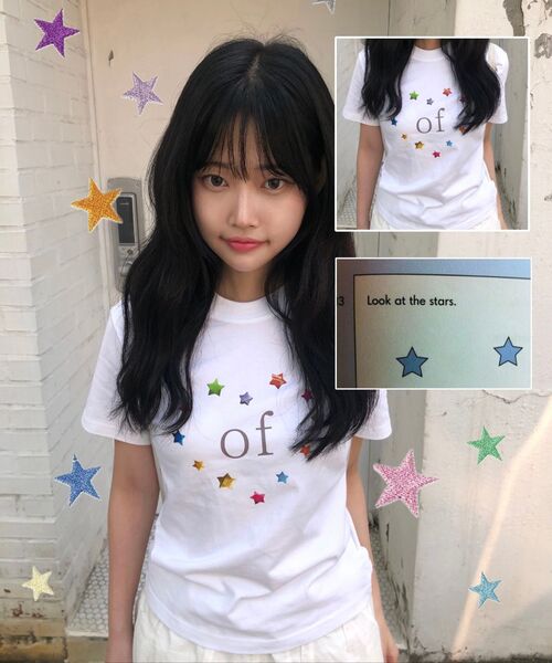 GRAVER（グレーバー）の「[ウーマン]OF STAR スリム半袖Tシャツ_2カラー（Tシャツ/カットソー・レディース・ホワイト/ブラック・ONE SIZE）」の9枚目の写真