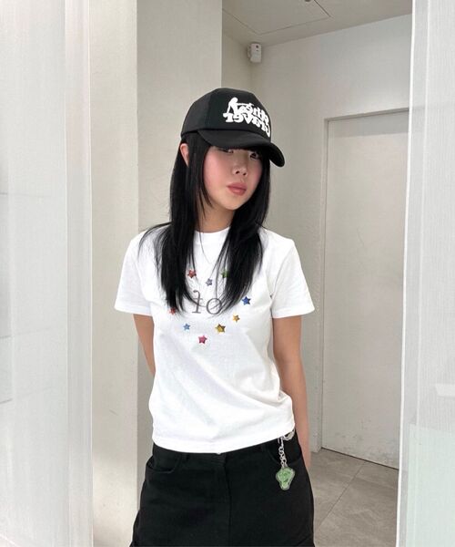 GRAVER（グレーバー）の「[ウーマン]OF STAR スリム半袖Tシャツ_2カラー（Tシャツ/カットソー・レディース・ホワイト/ブラック・ONE SIZE）」の10枚目の写真