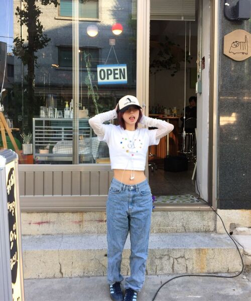 GRAVER（グレーバー）の「[ウーマン]OF STAR スリム半袖Tシャツ_2カラー（Tシャツ/カットソー・レディース・ホワイト/ブラック・ONE SIZE）」の11枚目の写真