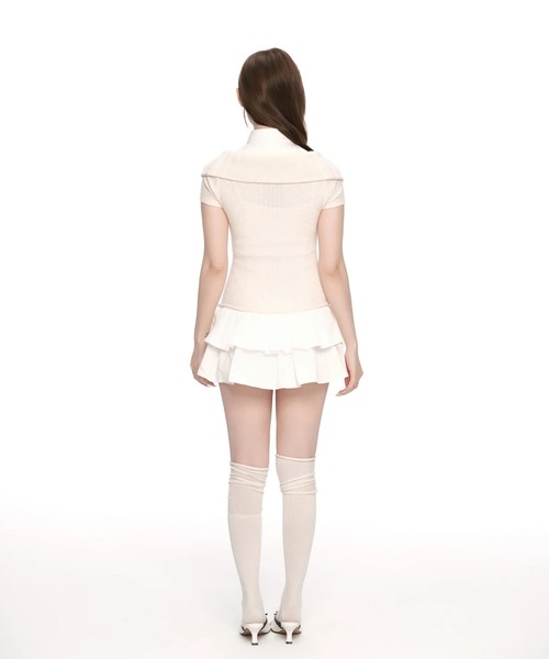Soft Ribbon Knit Dress（ワンピース）｜andwang（アンドワン）の