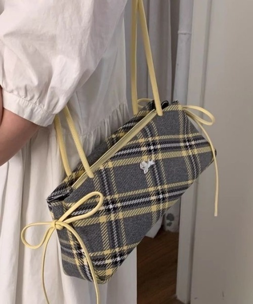 Tory Burch チェック柄 メッシュ ミニバッグ ショルダーバッグ 夏 キラ