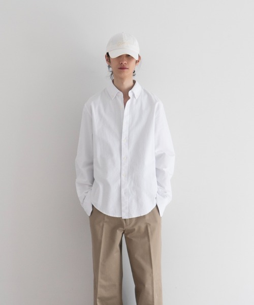 LINDER SPORT（リンダースポーツ）の「LINDER SPORT Oxford shirt（Tシャツ/カットソー・メンズ・ネイビー/ホワイト・SMALL/MEDIUM）」の2枚目の写真