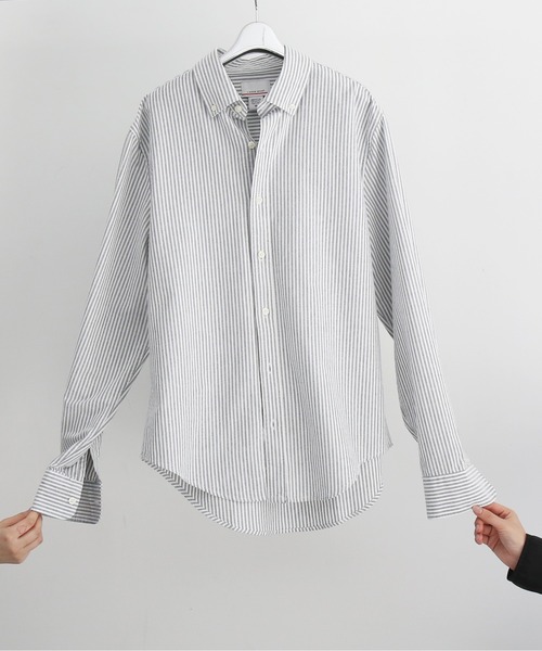 LINDER SPORT（リンダースポーツ）の「LINDER SPORT Oxford shirt（Tシャツ/カットソー・メンズ・ネイビー/ホワイト・SMALL/MEDIUM）」の8枚目の写真