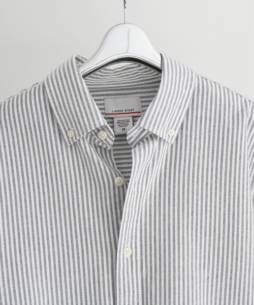 LINDER SPORT（リンダースポーツ）の「LINDER SPORT Oxford shirt（Tシャツ/カットソー・メンズ・ネイビー/ホワイト・SMALL/MEDIUM）」の9枚目の写真