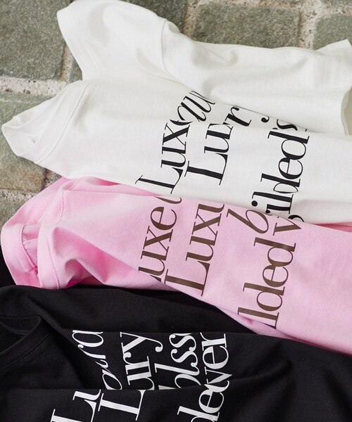 GALLEST（ギャレスト）の「ボックスシルエットTシャツ（Tシャツ/カットソー・レディース・ブラック/ピンク系/ホワイト・38）」の19枚目の写真