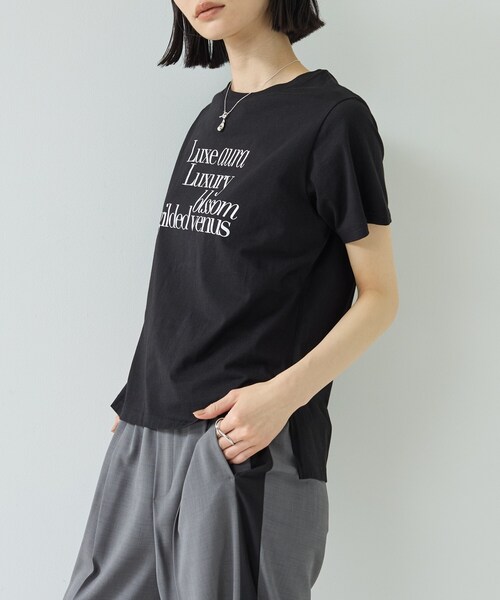 GALLEST（ギャレスト）の「ボックスシルエットTシャツ（Tシャツ/カットソー・レディース・ブラック/ピンク系/ホワイト・38）」の13枚目の写真