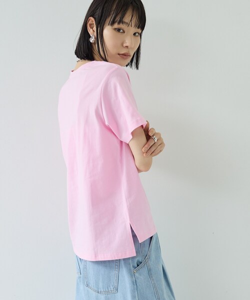 GALLEST（ギャレスト）の「ボックスシルエットTシャツ（Tシャツ/カットソー・レディース・ブラック/ピンク系/ホワイト・38）」の17枚目の写真