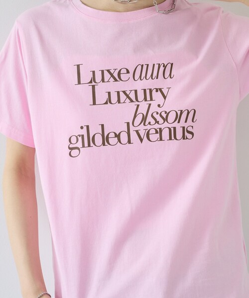 GALLEST（ギャレスト）の「ボックスシルエットTシャツ（Tシャツ/カットソー・レディース・ブラック/ピンク系/ホワイト・38）」の8枚目の写真