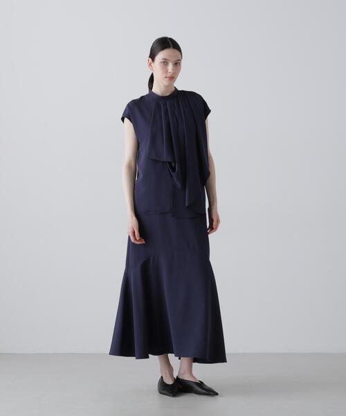 ADORE(アドーア)の「◆ピーチファイユブラウス(シャツ/ブラウス・レディース・ネイビー/ホワイト/ピンク・38)」の10枚目の写真