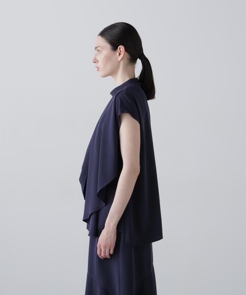 ADORE(アドーア)の「◆ピーチファイユブラウス(シャツ/ブラウス・レディース・ネイビー/ホワイト/ピンク・38)」の11枚目の写真