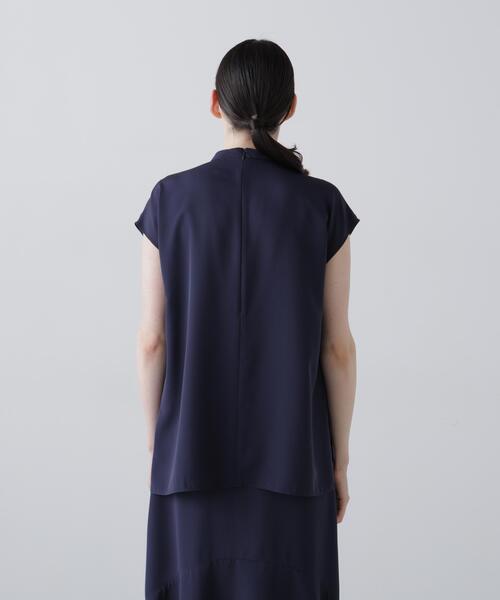 ADORE(アドーア)の「◆ピーチファイユブラウス(シャツ/ブラウス・レディース・ネイビー/ホワイト/ピンク・38)」の12枚目の写真