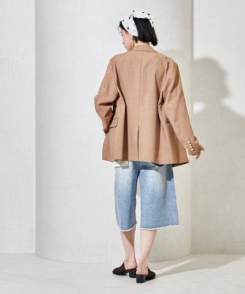 FREAK'S STORE（フリークスストア）の「シアー三角 ヘアバンド（ヘアバンド・レディース・ブルー/ナチュラル/ホワイト・ONE SIZE）」の6枚目の写真