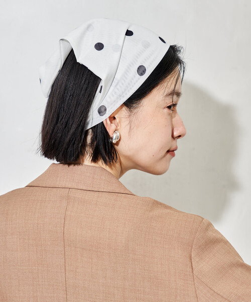 FREAK'S STORE（フリークスストア）の「シアー三角 ヘアバンド（ヘアバンド・レディース・ブルー/ナチュラル/ホワイト・ONE SIZE）」の14枚目の写真