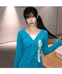 LUVISTRUE（ラヴイズトゥルー）の「EL HORSE SLIM-FIT TEE(BLUE)（Tシャツ/カットソー）」