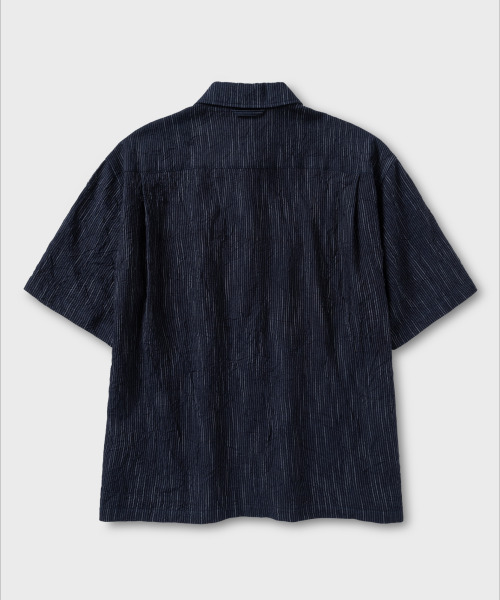 NONBLANK(ノンブランク)の「ナイトレーンHSシャツ_INDIGO(シャツ/ブラウス・メンズ・ダークネイビー・MEDIUM/LARGE/X-LARGE)」の3枚目の写真