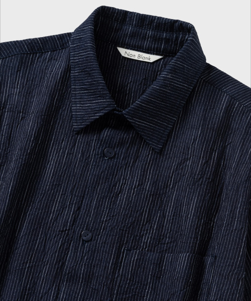 NONBLANK(ノンブランク)の「ナイトレーンHSシャツ_INDIGO(シャツ/ブラウス・メンズ・ダークネイビー・MEDIUM/LARGE/X-LARGE)」の5枚目の写真