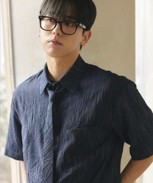 NONBLANK(ノンブランク)の「ナイトレーンHSシャツ_INDIGO(シャツ/ブラウス・メンズ・ダークネイビー・MEDIUM/LARGE/X-LARGE)」の12枚目の写真