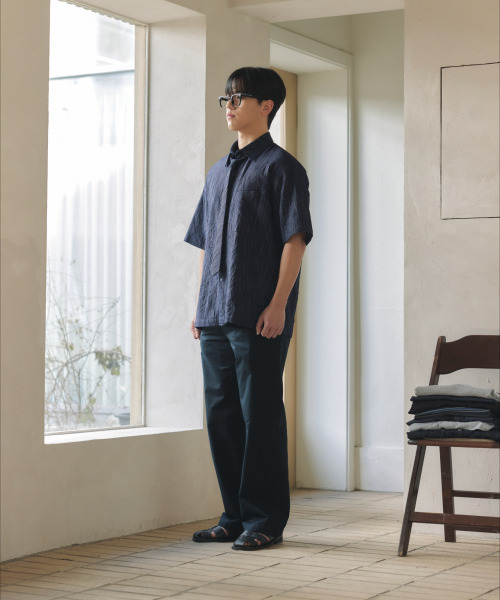 NONBLANK(ノンブランク)の「ナイトレーンHSシャツ_INDIGO(シャツ/ブラウス・メンズ・ダークネイビー・MEDIUM/LARGE/X-LARGE)」の14枚目の写真