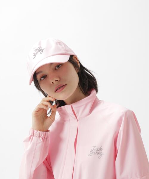 Jack Bunny!!(ジャックバニー)の「【Jack Bunny!!】レインキャップ (UNISEX)(キャップ・レディース・ピンク/ホワイト/ネイビー・FREE)」の3枚目の写真