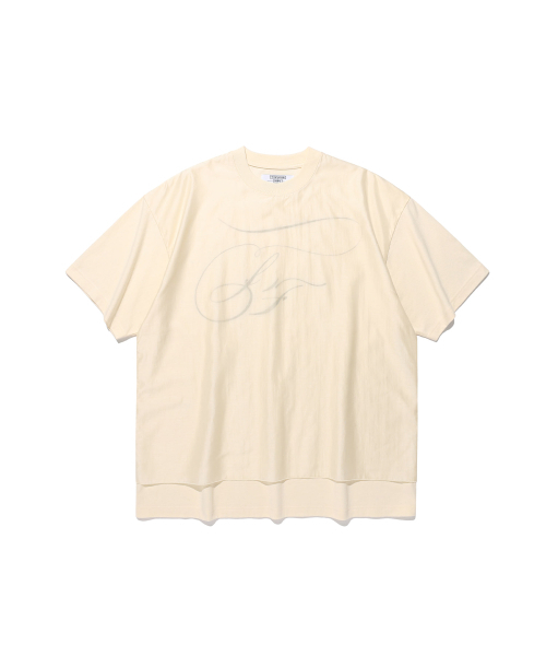 NICE GHOST CLUB(ナイスゴーストクラブ)の「FFATS SLEEVELESS LAYERED BIG BIG TEE_IVORY(NG2GSUT581A)(Tシャツ/カットソー・レディース・アイボリー・SMALL/MEDIUM)」の4枚目の写真