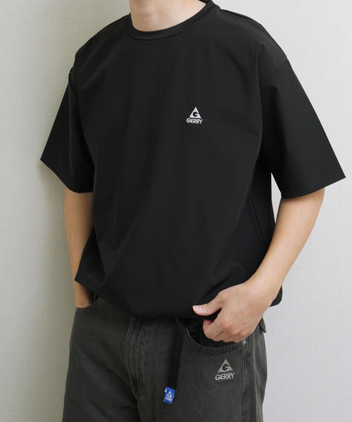 GERRY(ジェリー)の「GEERY 冷感ナイロン裾ドローコード付半袖Tシャツ(Tシャツ/カットソー・メンズ・ブラウン/ブラック/ベージュ・X-LARGE/LARGE/MEDIUM)」の1枚目の写真