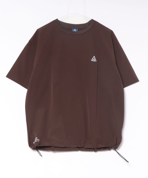 GERRY(ジェリー)の「GEERY 冷感ナイロン裾ドローコード付半袖Tシャツ(Tシャツ/カットソー・メンズ・ブラウン/ブラック/ベージュ・X-LARGE/LARGE/MEDIUM)」の5枚目の写真
