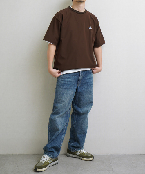 GERRY(ジェリー)の「GEERY 冷感ナイロン裾ドローコード付半袖Tシャツ(Tシャツ/カットソー・メンズ・ブラウン/ブラック/ベージュ・X-LARGE/LARGE/MEDIUM)」の8枚目の写真