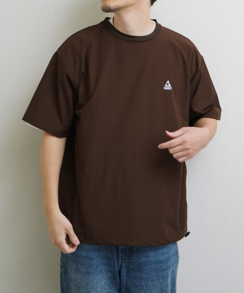 GERRY(ジェリー)の「GEERY 冷感ナイロン裾ドローコード付半袖Tシャツ(Tシャツ/カットソー・メンズ・ブラウン/ブラック/ベージュ・X-LARGE/LARGE/MEDIUM)」の10枚目の写真