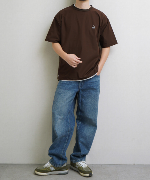GERRY(ジェリー)の「GEERY 冷感ナイロン裾ドローコード付半袖Tシャツ(Tシャツ/カットソー・メンズ・ブラウン/ブラック/ベージュ・X-LARGE/LARGE/MEDIUM)」の11枚目の写真