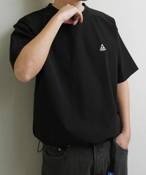 GERRY(ジェリー)の「GEERY 冷感ナイロン裾ドローコード付半袖Tシャツ(Tシャツ/カットソー・メンズ・ブラウン/ブラック/ベージュ・X-LARGE/LARGE/MEDIUM)」の12枚目の写真